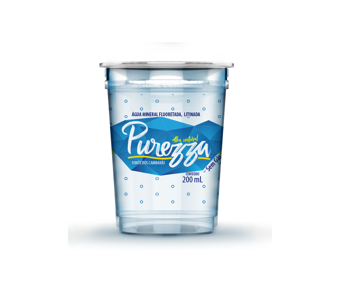Copo Água Mineral Alcalina Purezza 200 ml 48 un (SEM GÁS)