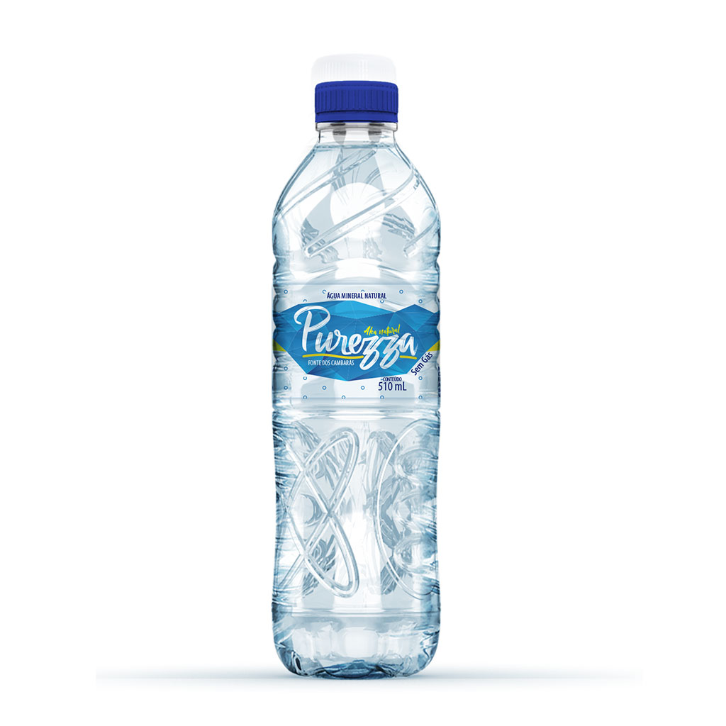Água Mineral Alcalina Purezza 12 un c/ 510 ml (SEM GÁS)
